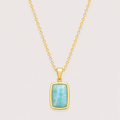 Luxoryn Avelis Amazonite Pendant Necklace
