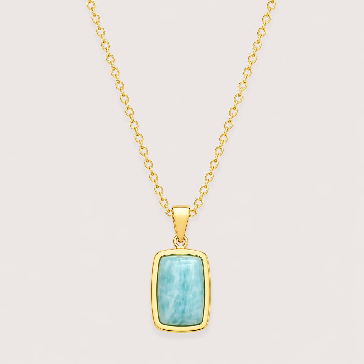 Luxoryn Avelis Amazonite Pendant Necklace