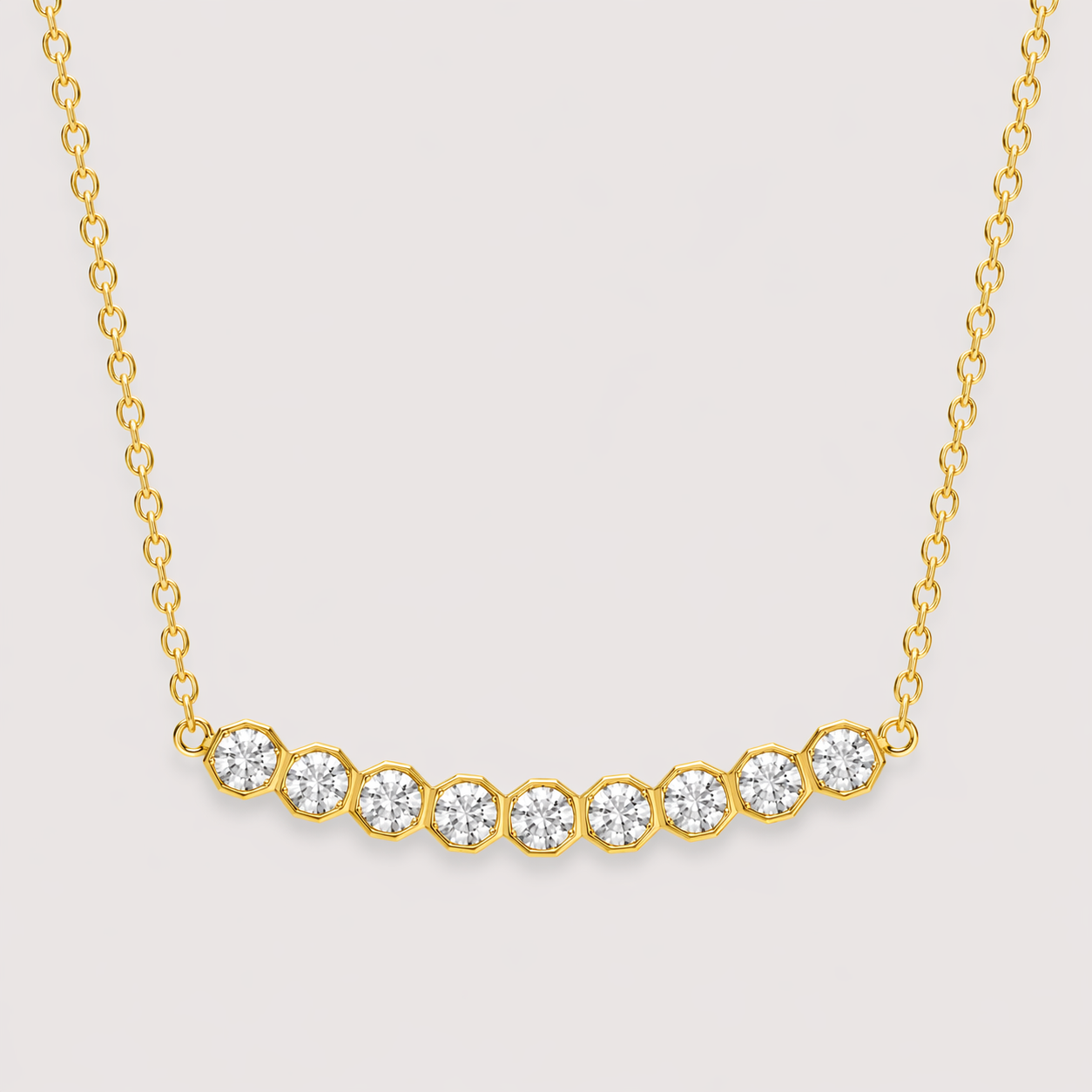 Luxoryn Céleste Octavia Bar Necklace