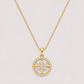 Luxoryn Céleste Rosette Halo Pendant Necklace