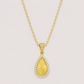 Luxoryn Éclora Teardrop Pendant Necklace