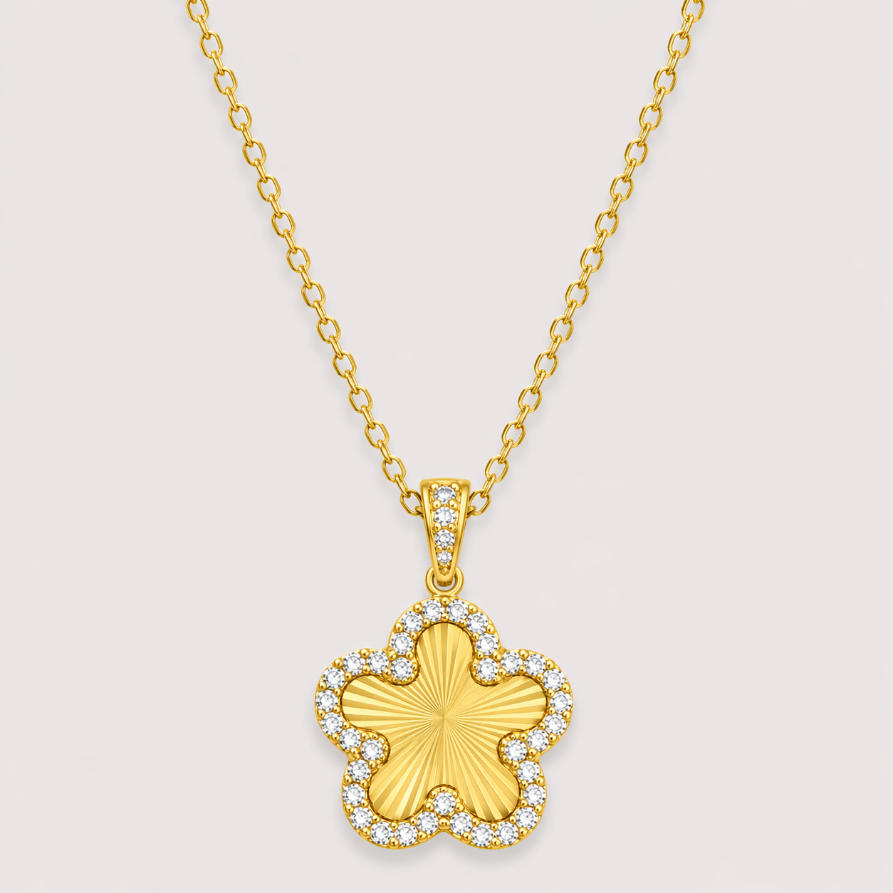 Luxoryn Fleuris Soleil Pendant Necklace