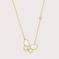 Luxoryn Papelle Marquise Butterfly Necklace