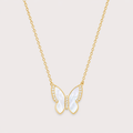 Luxoryn Papelle Pearl Butterfly Necklace