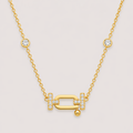 Luxoryn Verenne Link Emblem Necklace