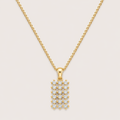 Luxoryn Verenne Pavé Column Pendant Necklace
